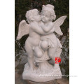 Little kissing angels statue with wings